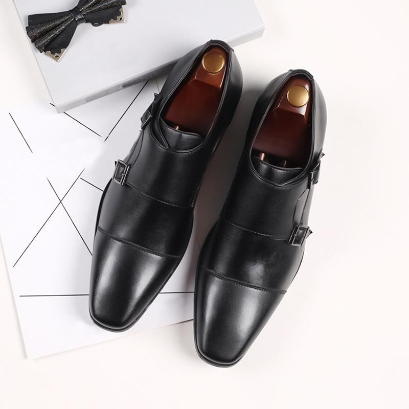 Men's Formal Leather Monk Shoes