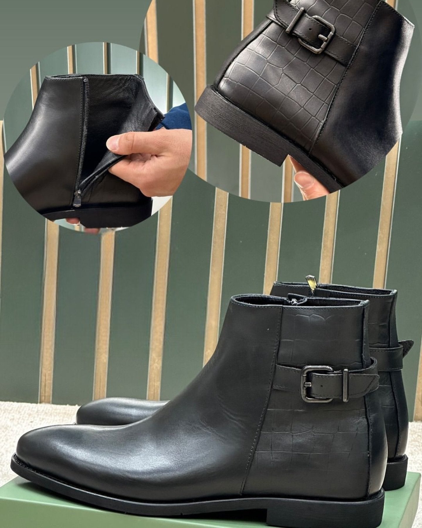 Buckle Chelsea Boots