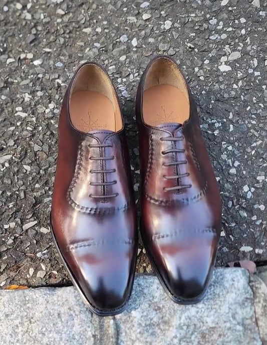 Triple Jointed Vintage Leather Shoes