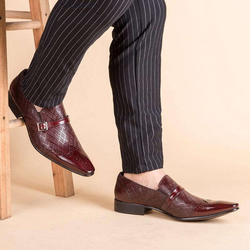 Men's Business Buckle Shoes