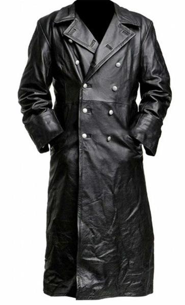 German Classic Leather Coat