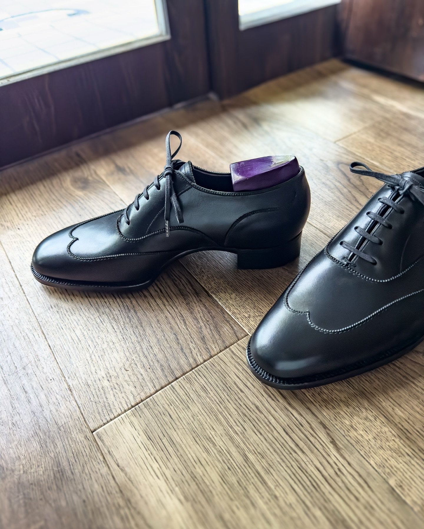 Handmade Lace-up Leather Oxfords