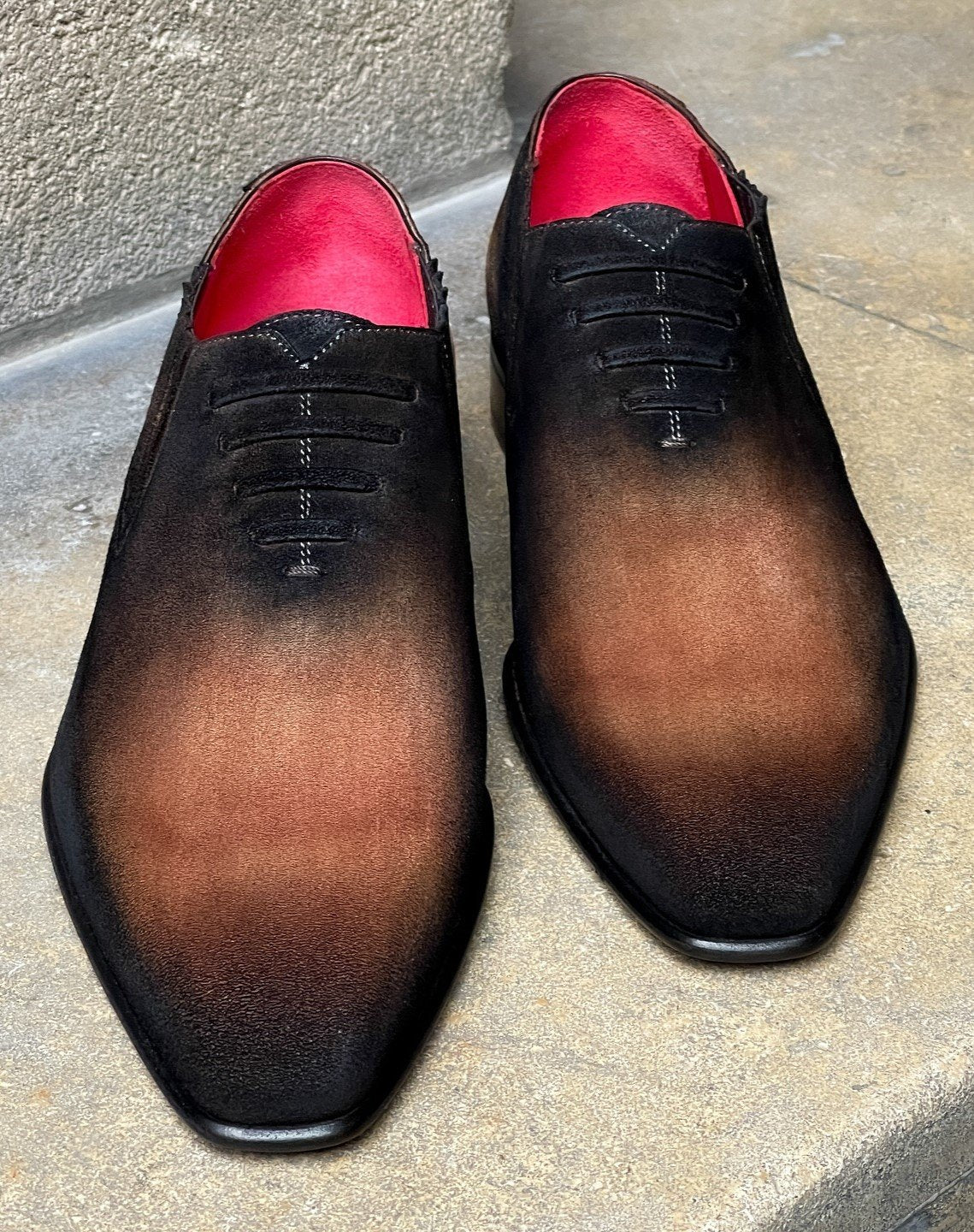 Suede Scuffed Oxfords