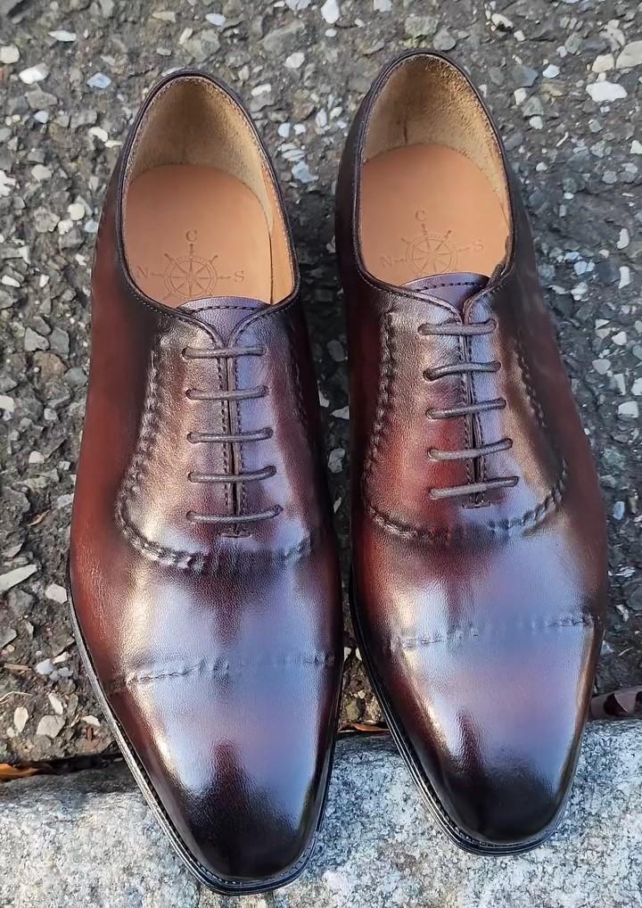 Triple Jointed Vintage Leather Shoes