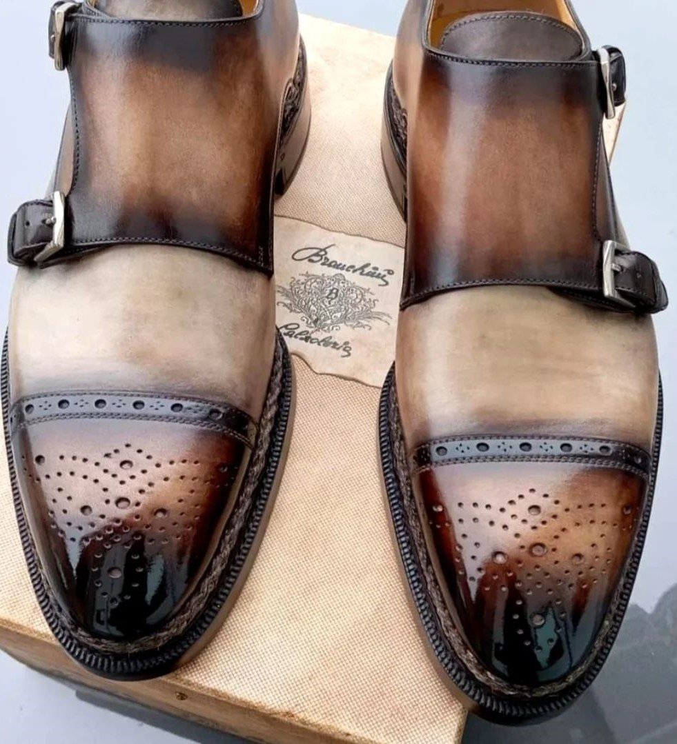 Vintage Sculpted Monk Shoes