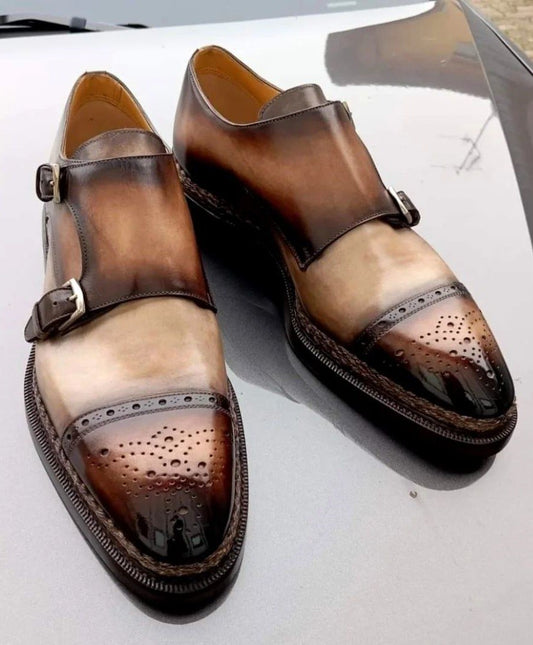 Vintage Sculpted Monk Shoes