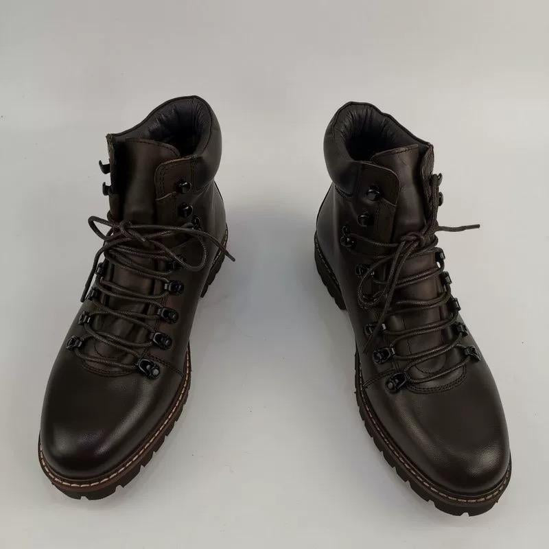 Leather Lace-Up Chunky Martin Boots