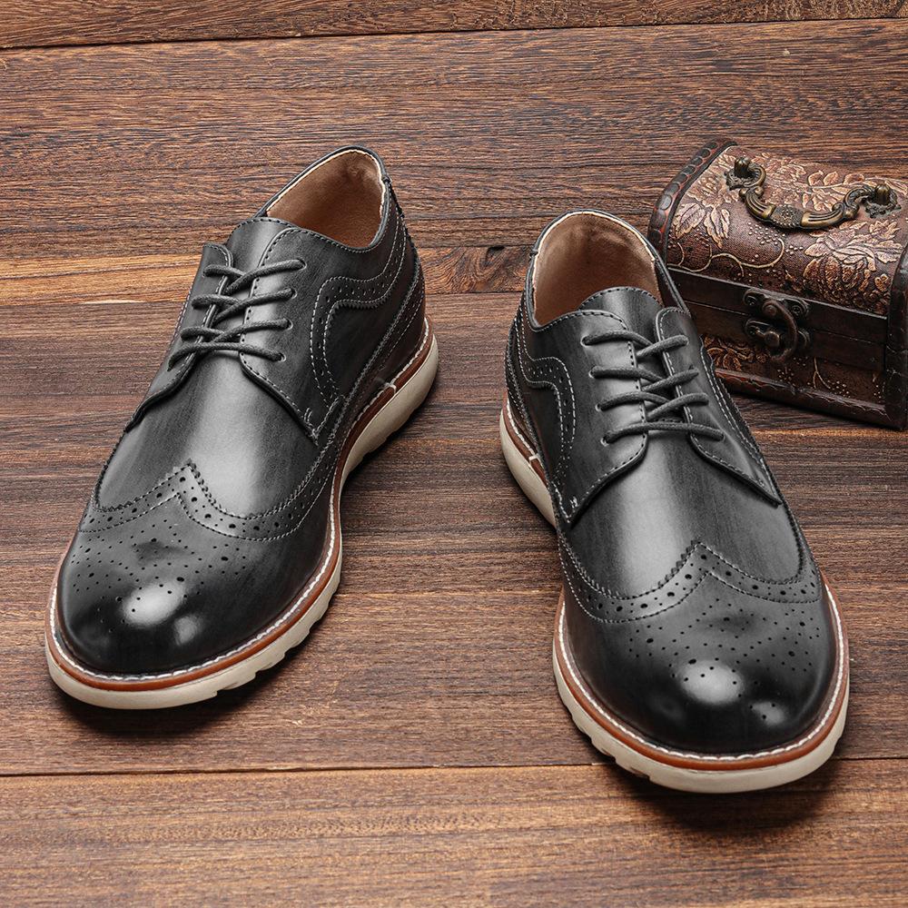 Men's Brogue Leather Loafers