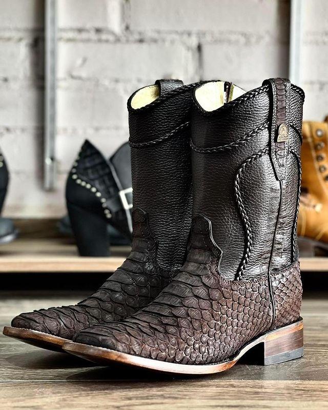 Leather Western Cowboy Boots