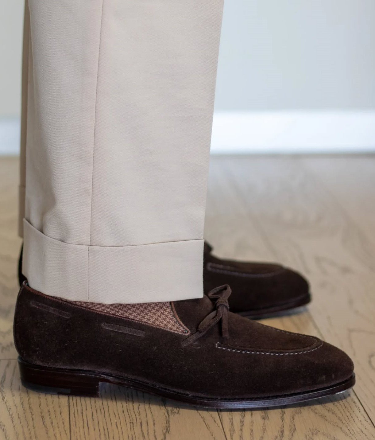 Brown Suede Loafers