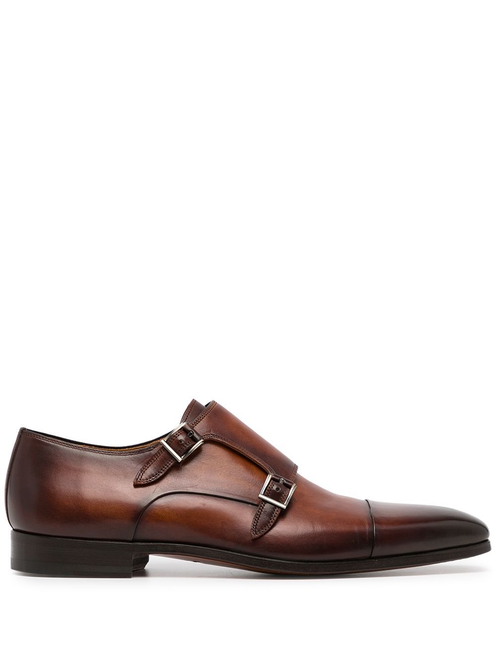 Double Buckle Monk Shoes