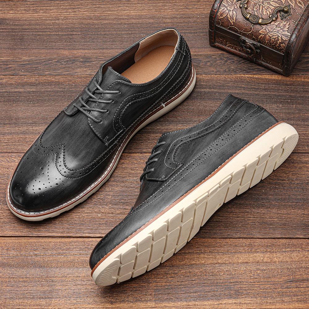 Men's Brogue Leather Loafers