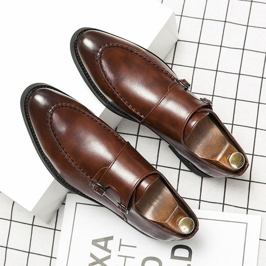 Men's Buckle-up Business Monk Shoes