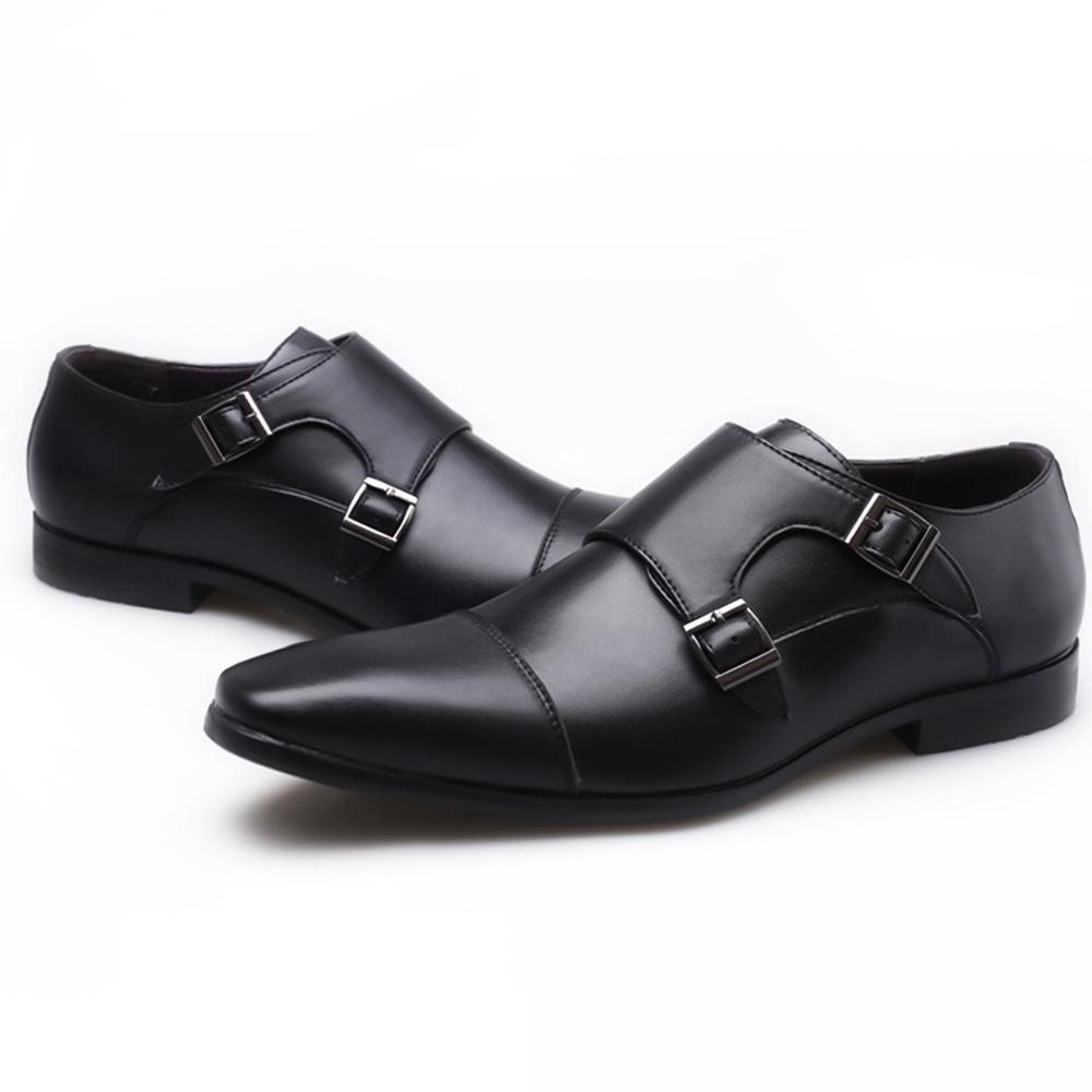 Men's Formal Leather Monk Shoes