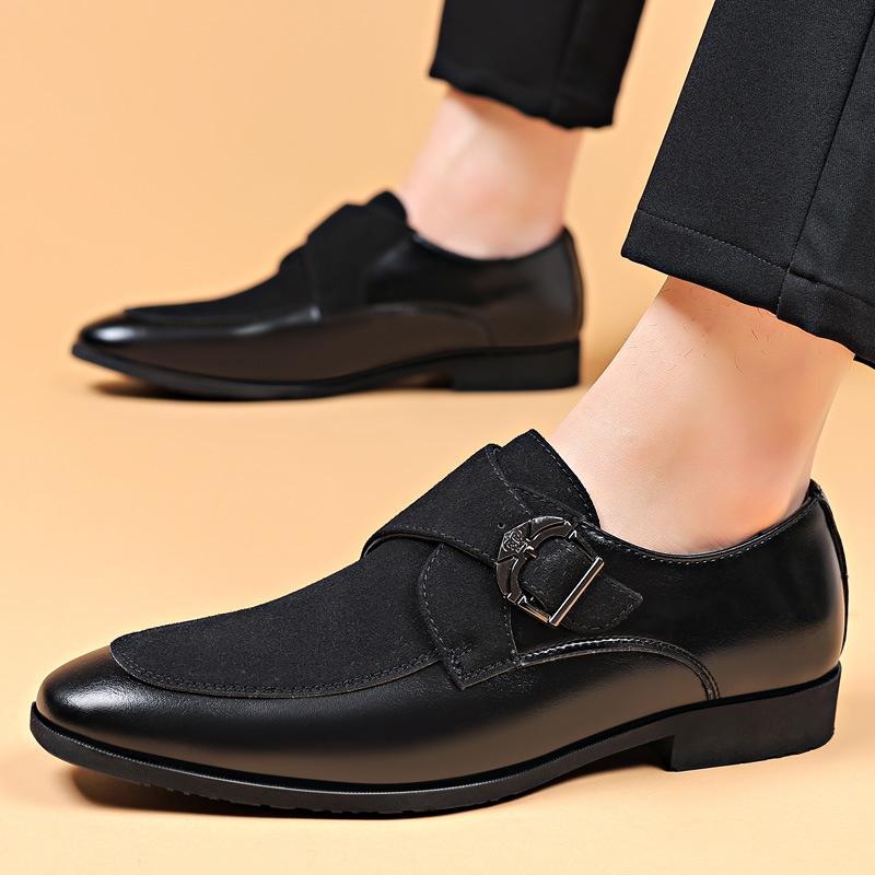 Men's Formal Patchwork Suede Shoes（two pairs for free shipping）