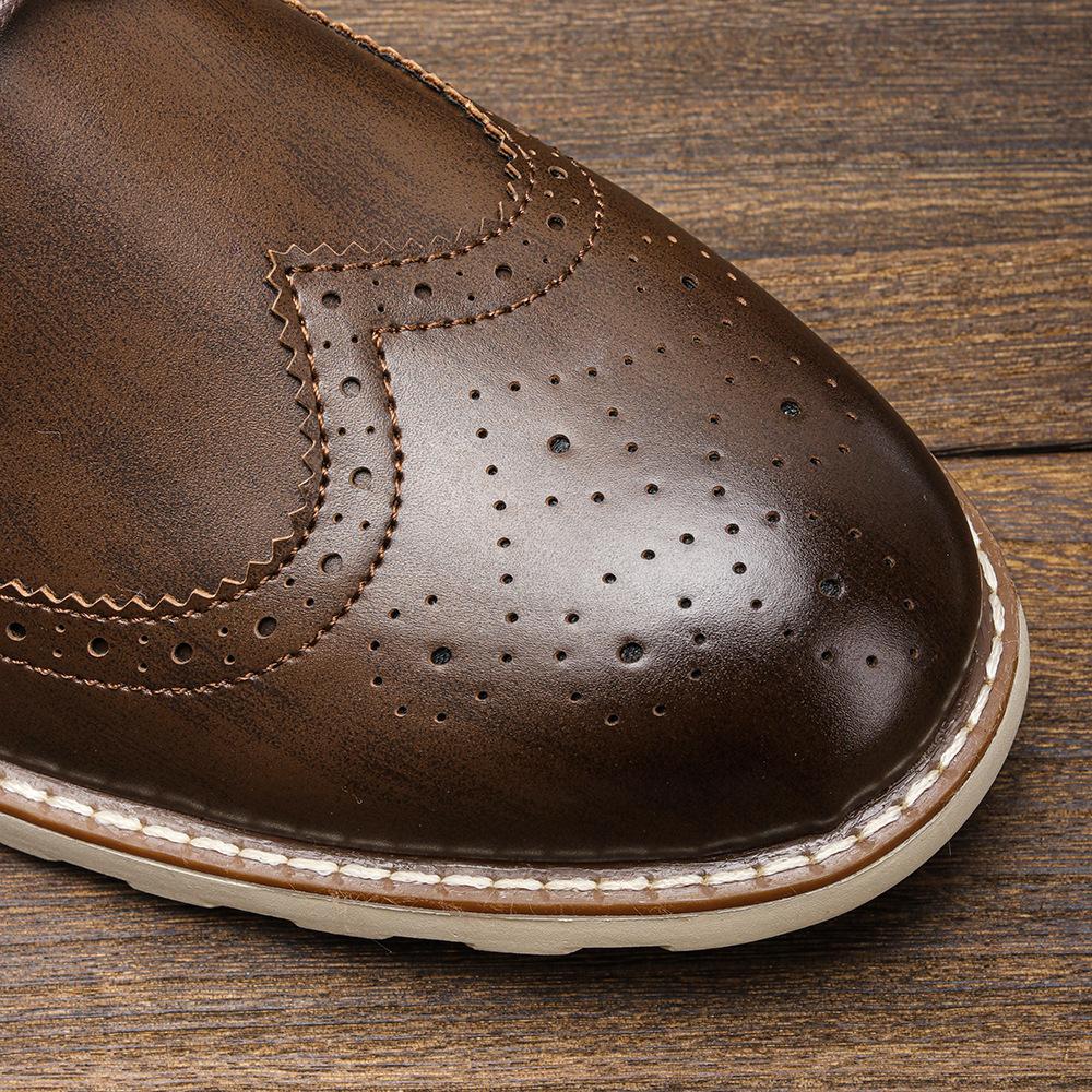 Men's Brogue Leather Loafers