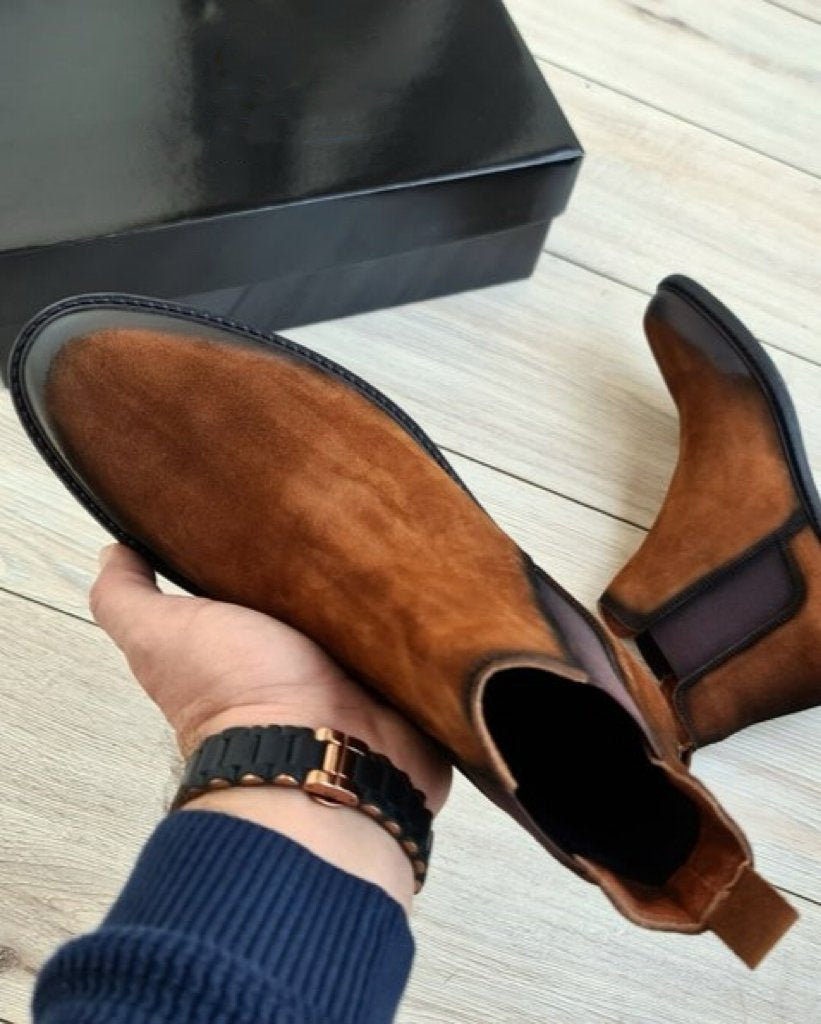 Suede Gradient Chelsea Boots