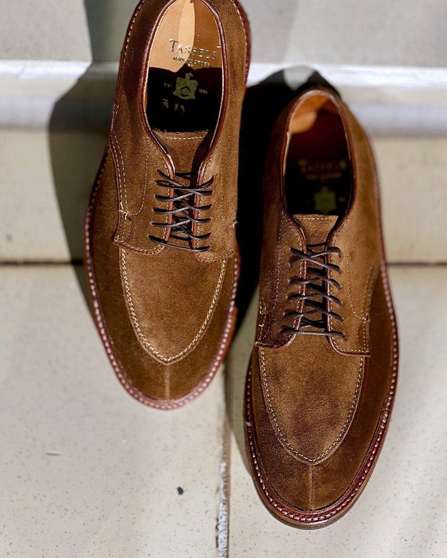 Autumn And Winter Suede Frosted Derby Shoes