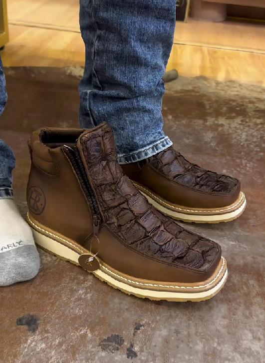 Crocodile Print Thickened Boots