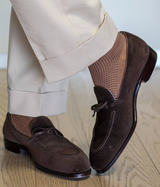 Brown Suede Loafers